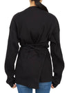 FSHL RIB 000 BLACK Women s Wrap Long Sleeve T Shirt Oversized Fit - BASERANGE - BALAAN 6