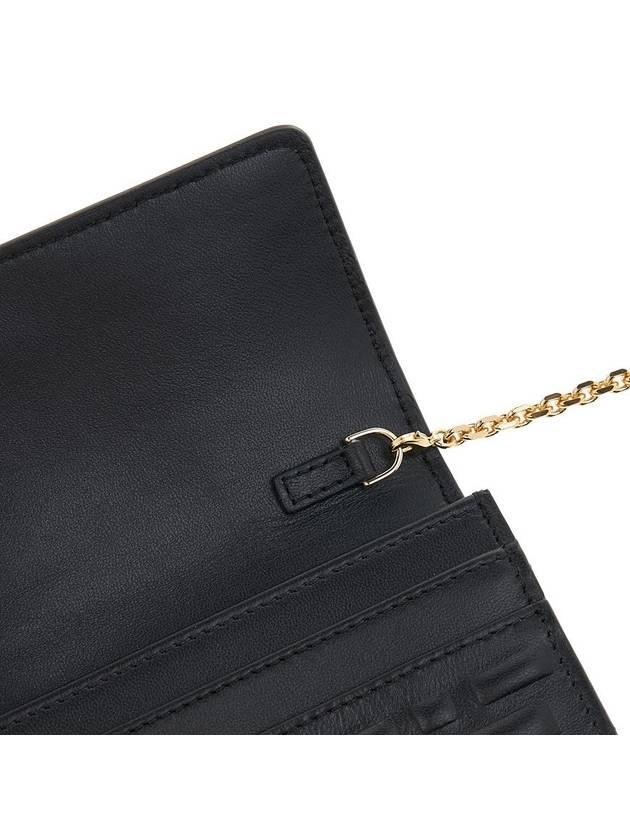 Baguette Continental Chain Leather Long Wallet Black - FENDI - BALAAN 9