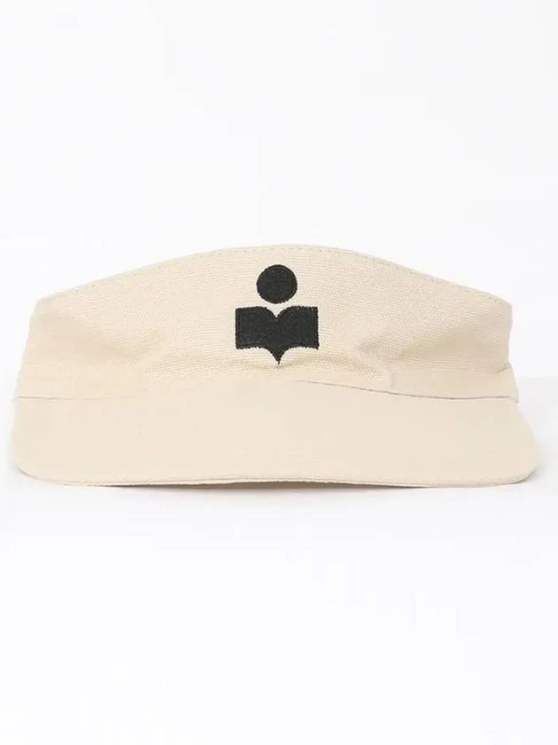 Embroidered Logo Visor Cap Ivory - ISABEL MARANT - BALAAN 3