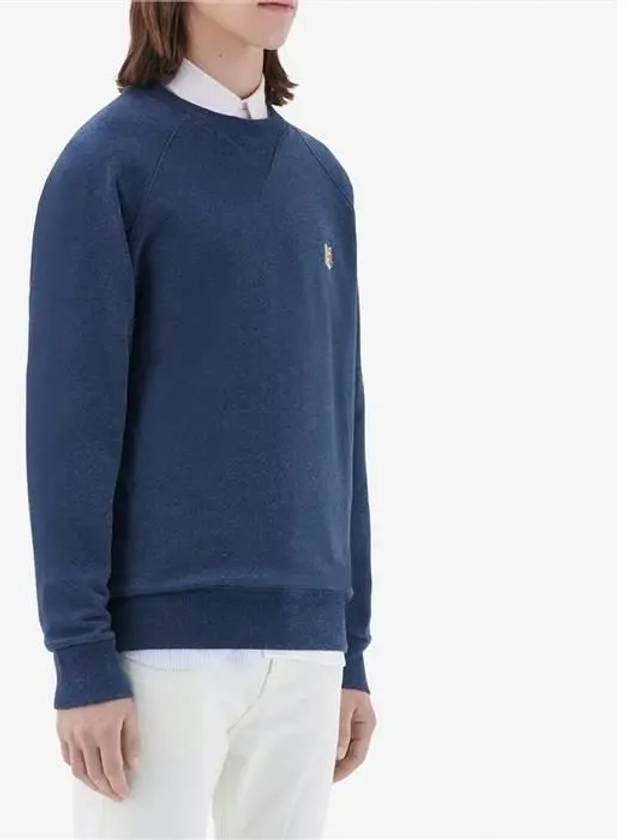 Fox Head Patch Classic Sweatshirt Navy Melange - MAISON KITSUNE - BALAAN 6