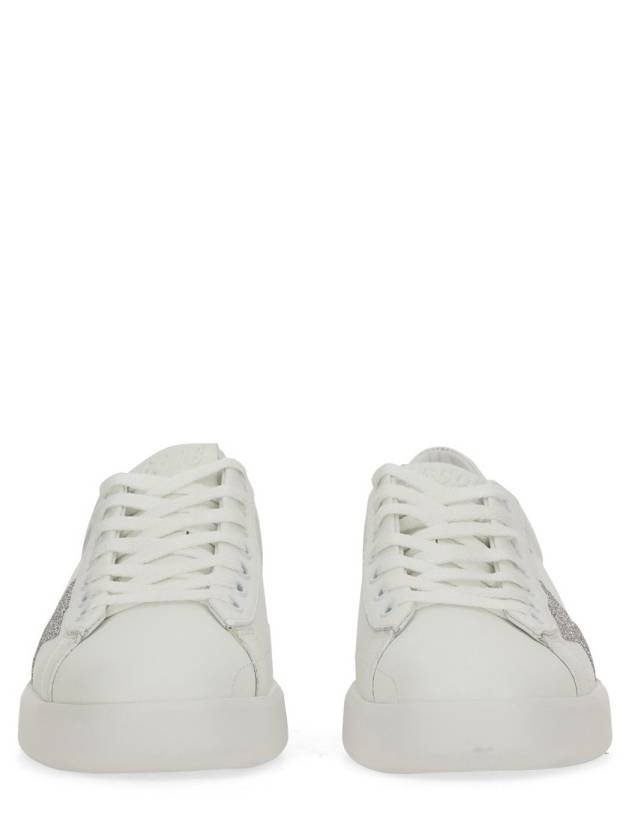 Pure Star Glitter Silver Low Top Sneakers White - GOLDEN GOOSE - BALAAN 7