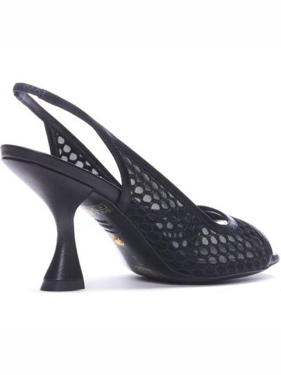 23FW Women's Leather Mesh Pumps SE024 CAYMAN XCURVE 85 OMSBLK black BPG - STUART WEITZMAN - BALAAN 2