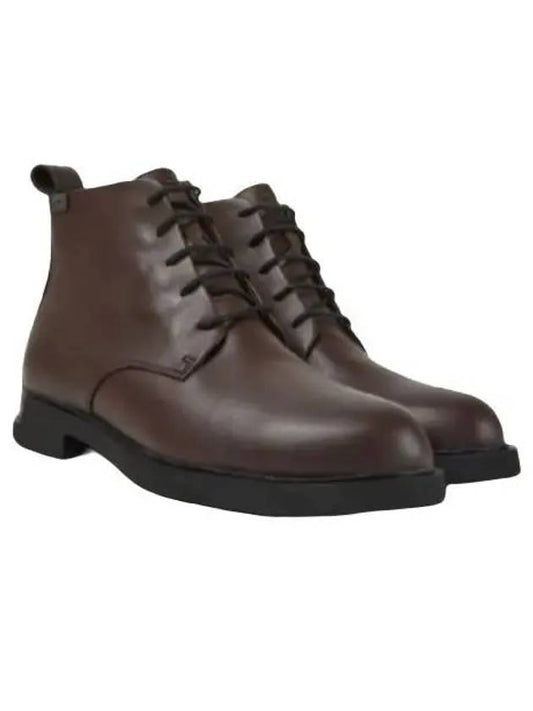 Women's Iman Gore-Tex Lace-Up Ankle Middle Boots Brown - CAMPER - BALAAN.