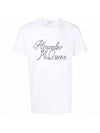 Signature Logo Short Sleeve T-Shirt White - ALEXANDER MCQUEEN - BALAAN 1