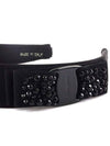 Vara Bow Swarovski Hairband Black - SALVATORE FERRAGAMO - BALAAN 4