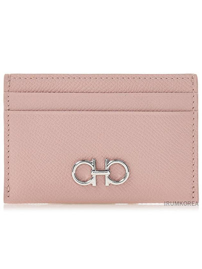 Gancini Card Wallet Pink - SALVATORE FERRAGAMO - BALAAN 2