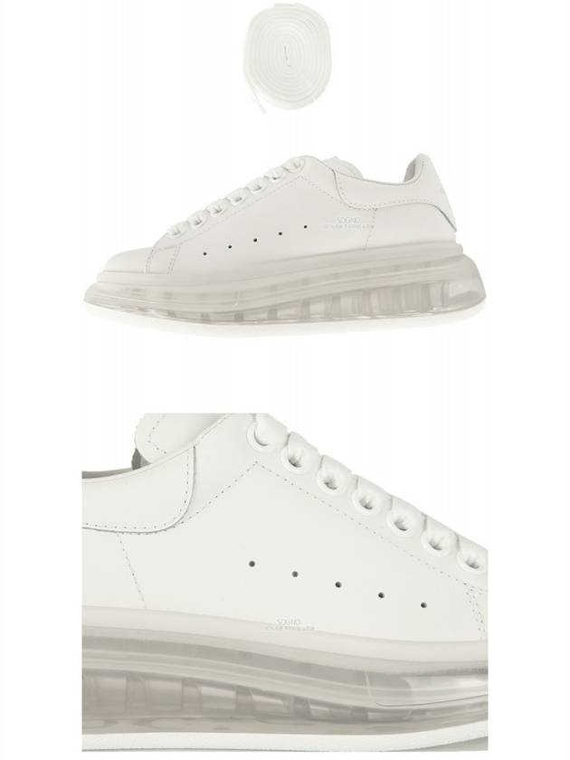 Oversized Clear Sole Low Top Sneakers White - ALEXANDER MCQUEEN - BALAAN 6