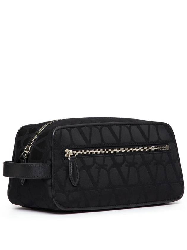 Toile Iconographe Pouch Bag Black - VALENTINO - BALAAN 3