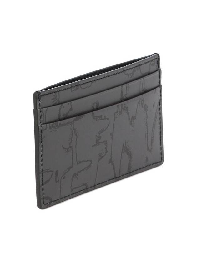 Graffiti Logo Card Wallet Black - ALEXANDER MCQUEEN - BALAAN 3