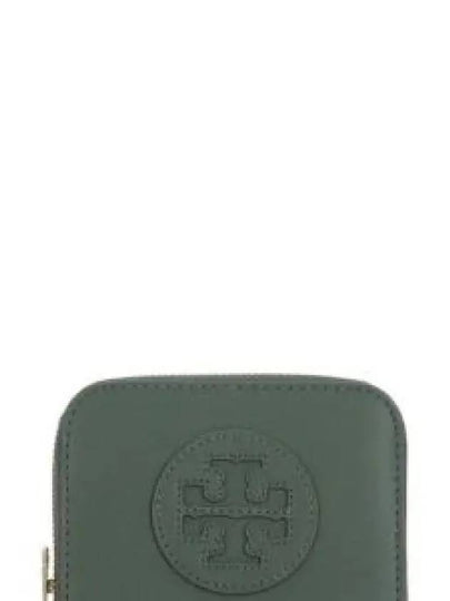 Ella Bio Small Zipper Card Wallet Green - TORY BURCH - BALAAN 2