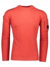 Men's Lens Wappen Merino Wool Knit Top Red - CP COMPANY - BALAAN 2