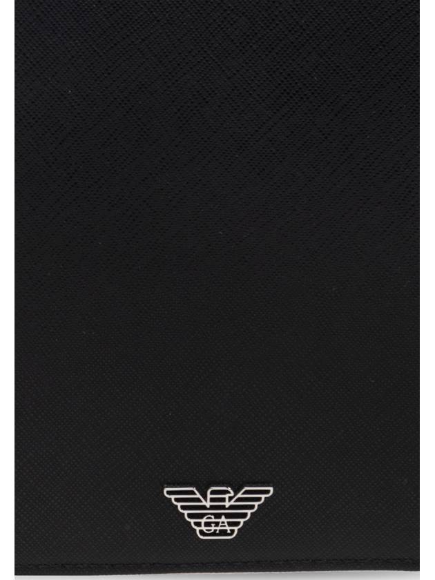 Emporio Armani Wallet With Logo, Men's, Black - EMPORIO ARMANI - BALAAN 5