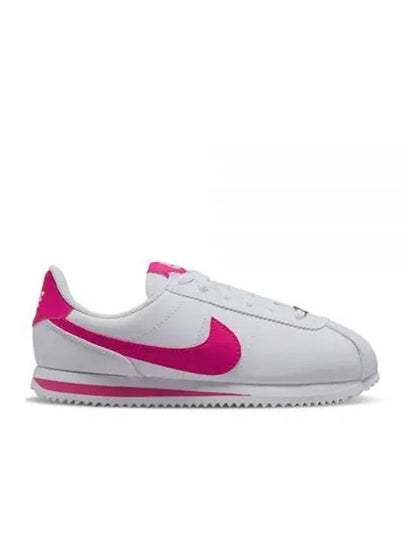 Cortez Basic SL GS Low Top Sneakers White Pink - NIKE - BALAAN 2