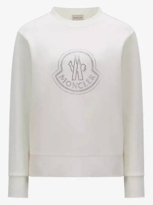 23FW Crystal Logo Cotton Sweatshirt 8G00053 899TR 033 - MONCLER - BALAAN 1