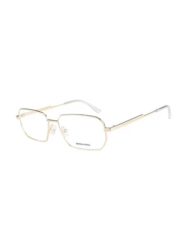 Eyewear Rectangle Metal Eyeglasses Gold - BOTTEGA VENETA - BALAAN 4