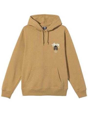 x Dover Street Market World Tour Hooded Khaki Tan 3923615 - STUSSY - BALAAN 1