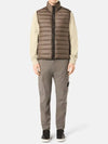 Loom Woven Chambers Recycled Nylon Down TC Vest Brown - STONE ISLAND - BALAAN 5