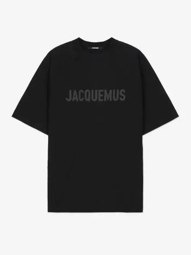 Le Typo Short Sleeve T-Shirt Black - JACQUEMUS - BALAAN 2