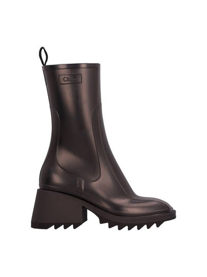 Betty Chunky Sole Rain Boots Black - CHLOE - BALAAN 2