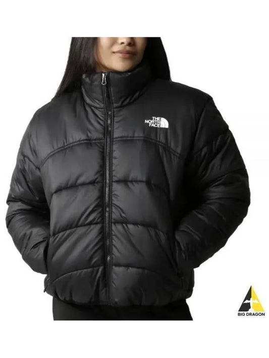 Women's Logo Print Side Zip Pockets Padding Black - THE NORTH FACE - BALAAN 2