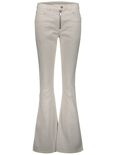 Courrèges Zipper White Denim Pants Clothing - COURREGES - BALAAN 1