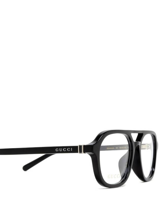 Hinge Detail Acetate Sunglasses Black - GUCCI - BALAAN 4