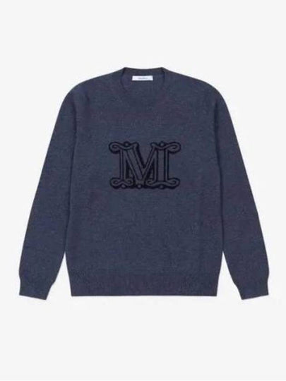 Women's Bimba Cashmere Knit Top Navy - MAX MARA - BALAAN 2