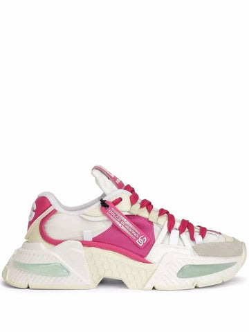 Air Master Low Top Sneakers White Pink - DOLCE&GABBANA - BALAAN 1