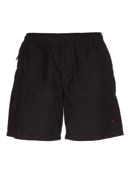 Men's Back Logo Marina Shorts Black - STONE ISLAND - BALAAN.