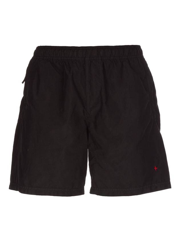 Men's Back Logo Marina Shorts Black - STONE ISLAND - BALAAN 1