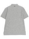 RWB Stripe Polo Shirt Grey - THOM BROWNE - BALAAN 3