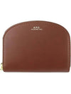 Demi Lune Half Moon Zipper Card Wallet Brown - A.P.C. - BALAAN 2