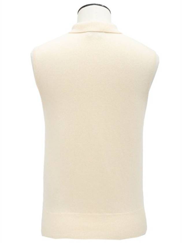 Beige collar neck sleeveless knit - GANNI - BALAAN 2