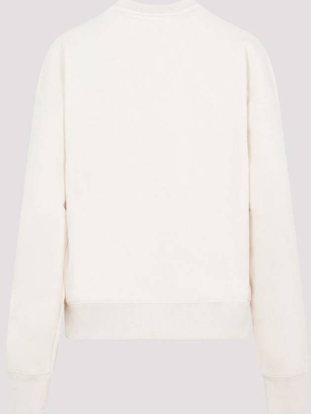 Front Logo Cotton Sweatshirt Beige - JIL SANDER - BALAAN 3