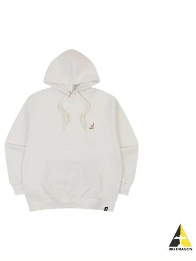 Logo Patch Hoodie 5144 Ecru - KANGOL - BALAAN 1