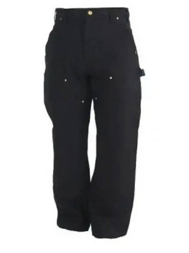 B01 Loose Fit Firm Duck Double Front Utility Work Pant 106679 BLK Pants - CARHARTT - BALAAN 1