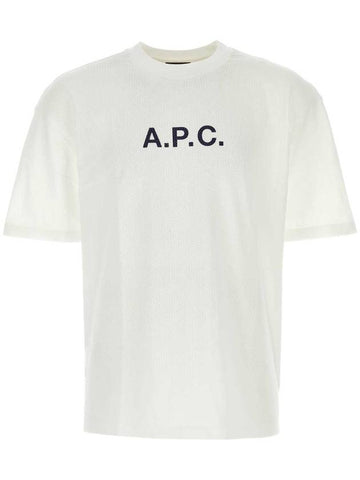 Moran Openwork Short Sleeve T-Shirt White - A.P.C. - BALAAN 1