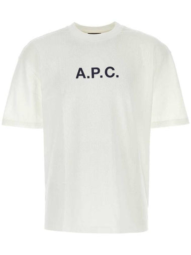 Moran Openwork Short Sleeve T-Shirt White - A.P.C. - BALAAN 1