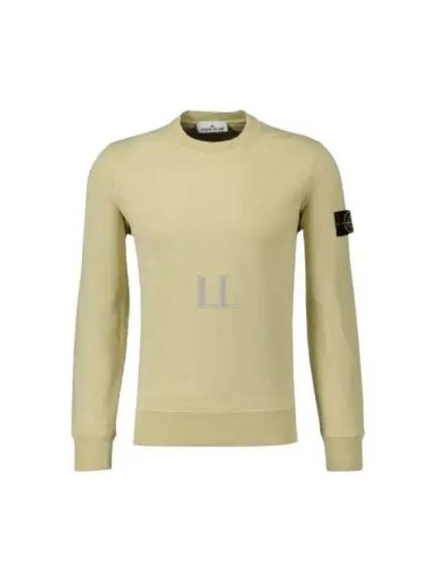 Wappen Patch Garment Dyed Sweatshirt Yellow - STONE ISLAND - BALAAN 2