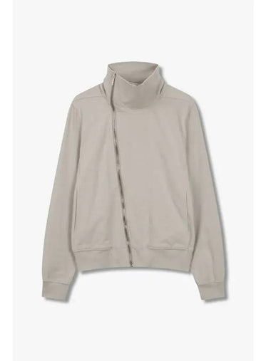 MEN Easy Cotton Turtleneck Zip Up Beige - RICK OWENS - BALAAN 1