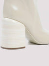 Women's NIKKI Heel Middle Boots Ivory - JIL SANDER - BALAAN 4