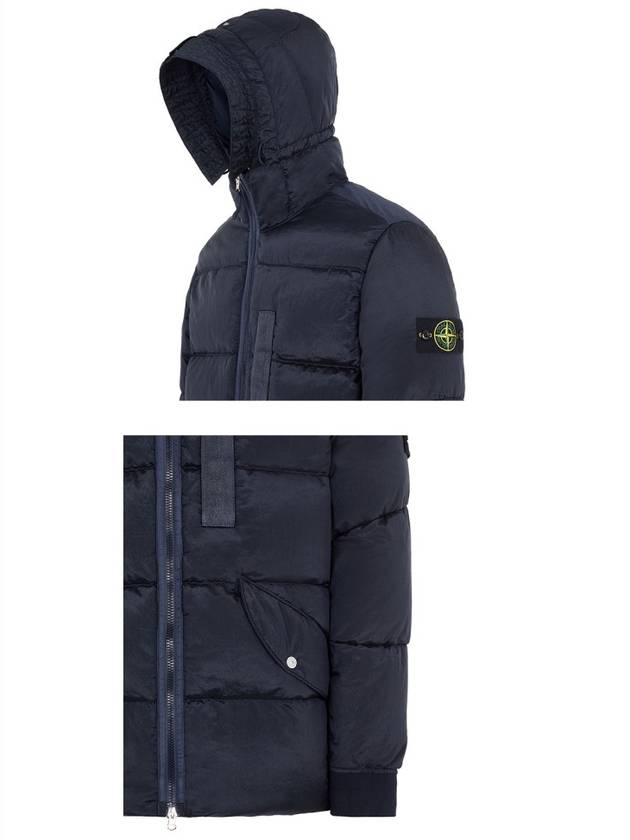 Wappen Patch Metal Econyl Down Padding Navy - STONE ISLAND - BALAAN 6