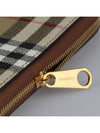 Check Leather Ziparound Long Wallet Beige - BURBERRY - BALAAN 3