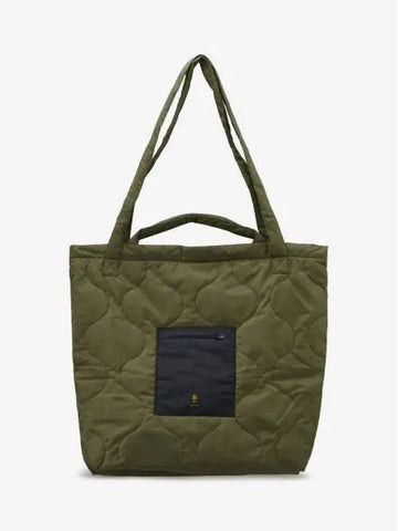 Oversized padded tote bag Olive WA046A045 - R13 - BALAAN 1