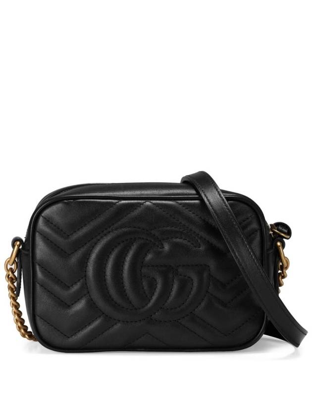 GG Marmont Zip Top Matelasse Mini Cross Bag Black - GUCCI - BALAAN 10