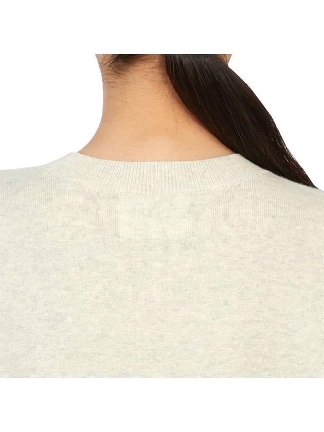 Marisans Logo Knit Top Light Grey - ISABEL MARANT - BALAAN 8