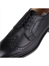 Men's Classic Long Wing Brogue Lace Up Brogue Shoes Black - THOM BROWNE - BALAAN 9