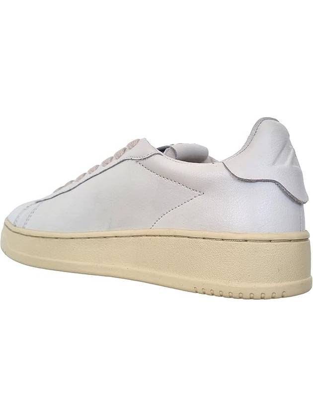 Dallas White Tab Leather Low Top Sneakers White - AUTRY - BALAAN 4