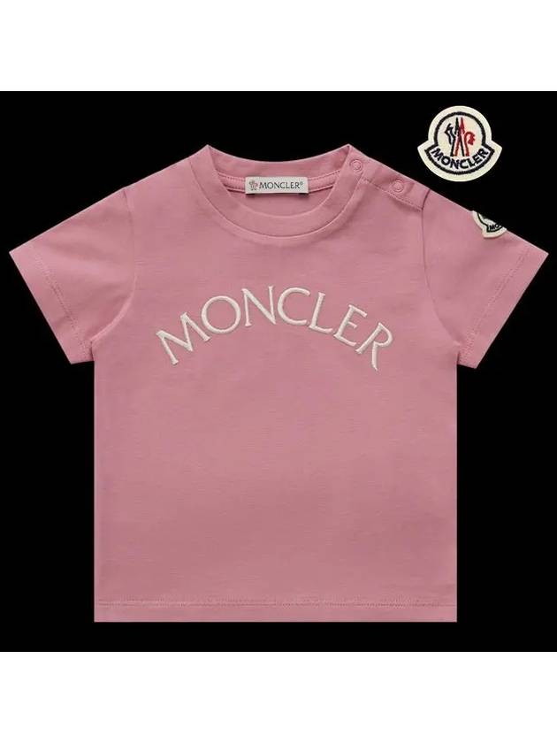 Baby Girl T shirt Leggings Top and Bottom Set Pink 8C00022 8790N 525 - MONCLER - BALAAN 4