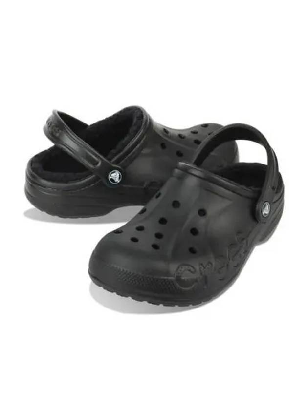 Baya Lined Clog Sandals Black - CROCS - BALAAN 2